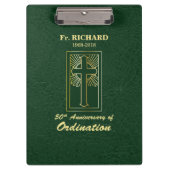  50e Jubileum van Ordination Green Klembord (Voorkant)