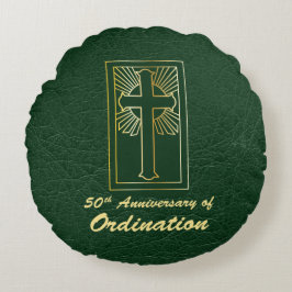  50e Jubileum van Ordination Green Rond Kussen