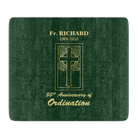  50e Jubileum van Ordination Green Snijplank (Voorkant)