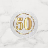 50e Jubileum / Verjaardag Confetti (Kleine voorkant)