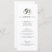 50e JUBILEUM VIERING Menu (Voorkant / Achterkant)