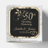  50e Jubileum voor bruiloft Bedankdoosjes (Bovenkant)