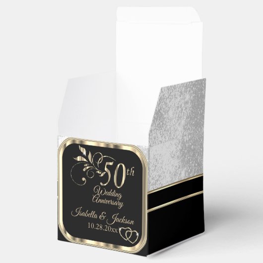 50e Jubileum voor bruiloft Bedankdoosjes (Geopend)