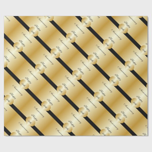 50e Jubileum voor bruiloft Cadeaupapier (Vlak)