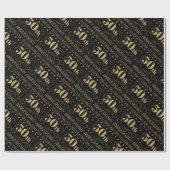 50e Jubileum voor bruiloft Cadeaupapier (Vlak)