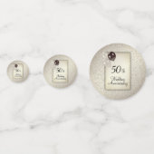 50e Jubileum voor bruiloft Confetti (Achterkanten)