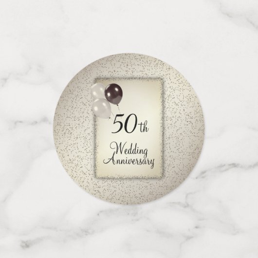 50e Jubileum voor bruiloft Confetti (Kleine voorkant)