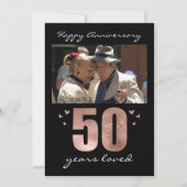 50e Jubileum voor bruiloft Een fotofeest Kaart (Voorkant)