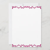 50e Jubileum voor bruiloft - Floral Uitnodiging (Achterkant)