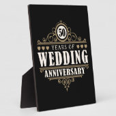 50e Jubileum voor bruiloft Fotoplaat (Zijkant)