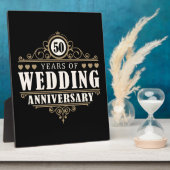 50e Jubileum voor bruiloft Fotoplaat (Zijkant)