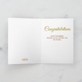 50e Jubileum voor bruiloft gefeliciteerd Kaart (Binnen)