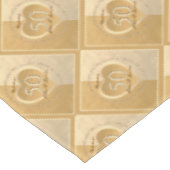 50e Jubileum voor bruiloft Gold Ochre Tablecloth Tafelkleed (Gekanteld)
