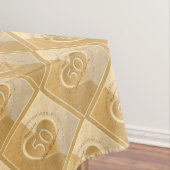 50e Jubileum voor bruiloft Gold Ochre Tablecloth Tafelkleed (Voorbeeld)