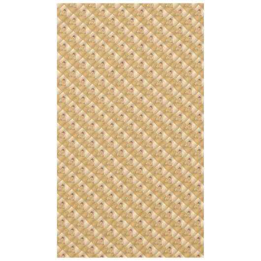 50e Jubileum voor bruiloft Gold Ochre Tablecloth Tafelkleed (Voorkant)