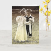 50e Jubileum voor bruiloft Happy Jubileum Kaart (Gele Bloem)