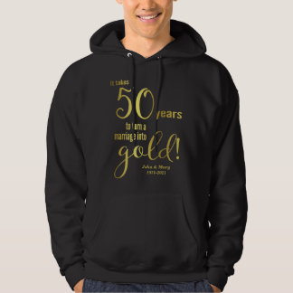 50e Jubileum voor bruiloft Hoodie