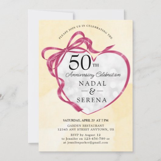 50e Jubileum voor bruiloft Kaart (Voorkant)