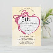 50e Jubileum voor bruiloft Kaart (Staand voorkant)