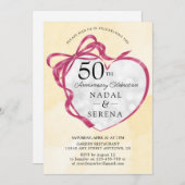 50e Jubileum voor bruiloft Kaart (Voorkant / Achterkant)