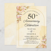 50e Jubileum voor bruiloft Kaart (Voorkant / Achterkant)