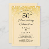 50e Jubileum voor bruiloft Kaart (Voorkant / Achterkant)
