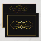 50e Jubileum voor bruiloft Kaart (Voorkant / Achterkant)