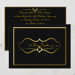 50e Jubileum voor bruiloft Kaart