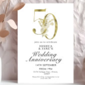 50e Jubileum voor bruiloft Kaart