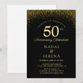 50e Jubileum voor bruiloft Kaart (Voorkant / Achterkant)