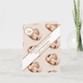 50e Jubileum voor bruiloft Kaart (Voorkant)