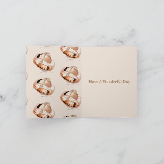 50e Jubileum voor bruiloft Kaart (Binnen)