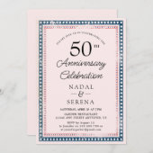 50e Jubileum voor bruiloft Kaart (Voorkant / Achterkant)