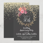 50e Jubileum voor bruiloft Kaart (Voorkant / Achterkant)