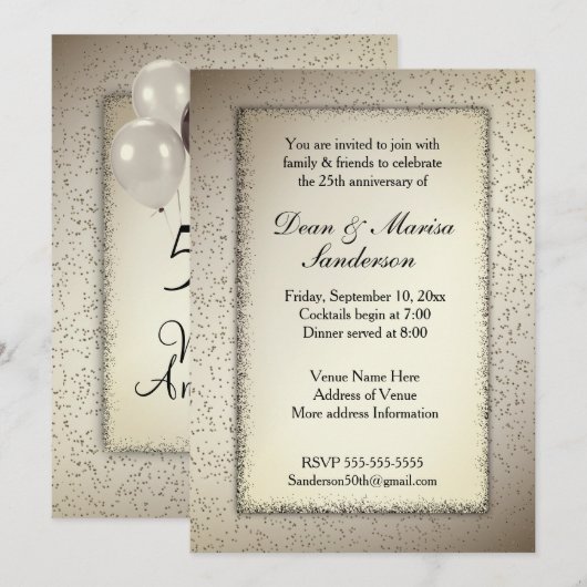 50e Jubileum voor bruiloft Kaart (Voorkant / Achterkant)