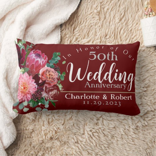 50e Jubileum voor bruiloft Kussen (Deken)
