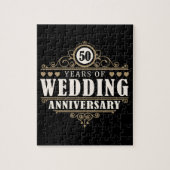 50e Jubileum voor bruiloft Legpuzzel (Verticaal)