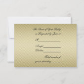 50e Jubileum voor bruiloft RSVP-kaart RSVP Kaartje (Achterkant)