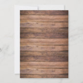 50e Jubileum voor bruiloft Rustic Floral Bedankkaart (Achterkant)