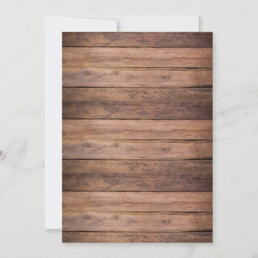 50e Jubileum voor bruiloft Rustic Floral Bedankkaart (Achterkant)