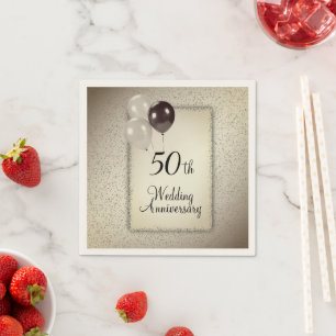 50e Jubileum voor bruiloft Servet
