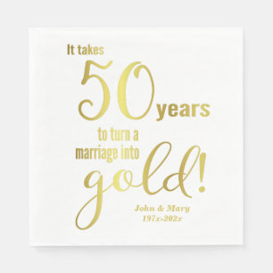 50e Jubileum voor bruiloft Servet