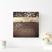 50e Jubileum voor bruiloft Vierkante Klok (Huis)