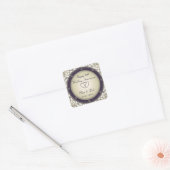 50e Jubileum voor bruiloft Vierkante Sticker (Envelop)