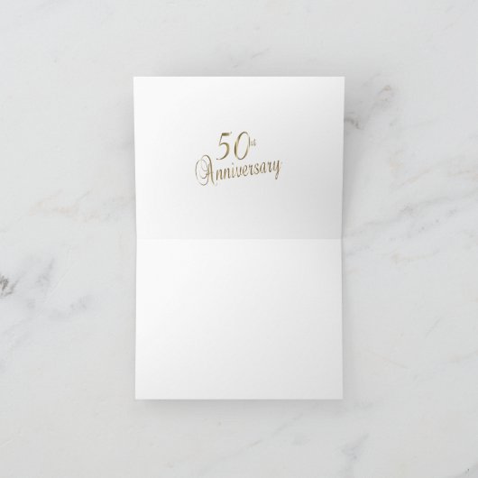 50e Jubileum voor het weddenschap met de Golden - Bedankkaart (Binnen)