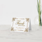 50e Jubileum voor het weddenschap met de Golden - Bedankkaart (Voorkant)