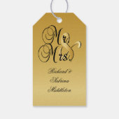 50e Jubileum voor het weddenschap met de Golden Cadeaulabel (Achterkant)