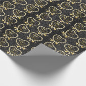 50e Jubileum voor het weddenschap met de Golden |  Cadeaupapier (Hoek)