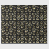 50e Jubileum voor het weddenschap met de Golden |  Cadeaupapier (Vlak)