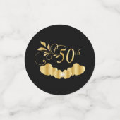 50e Jubileum voor het weddenschap met de Golden Confetti (Kleine voorkant)